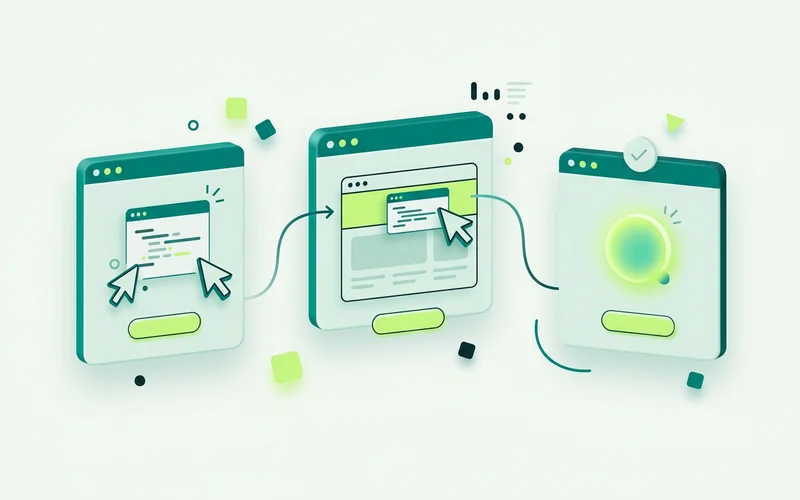 A three-step install sequence: copy the snippet, paste it in the header, verify the widget loads