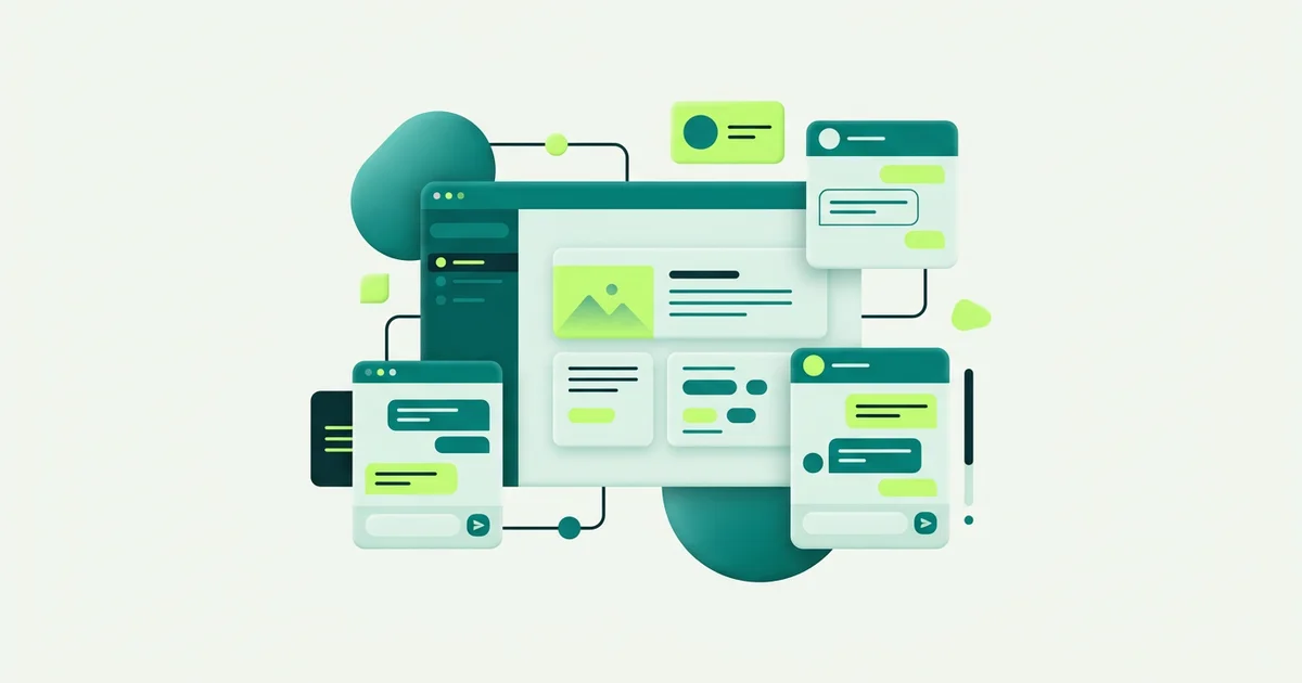 One workspace switching between several site chat widgets