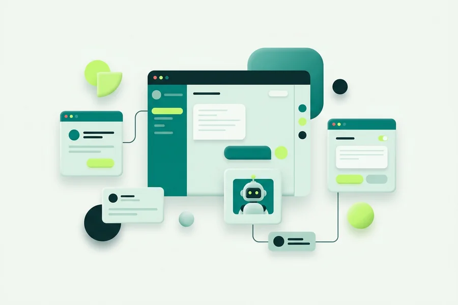 An AI Agent step inside a flow escalating a conversation into a shared team inbox