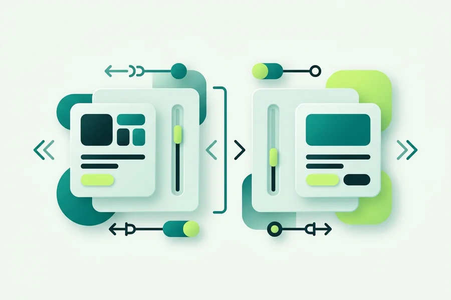 Widget placement controls showing left and right positions with edge offset sliders